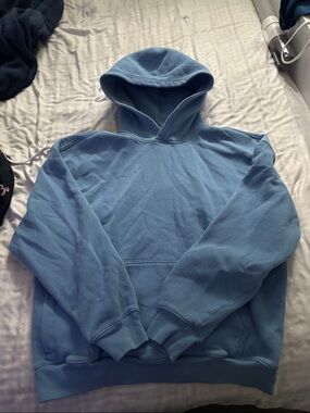 Light blue Hollister hoodie